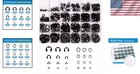 High-quality 324-piece E-clip And C-clip Assortment - Durable For Professionals