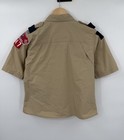 Boy Scouts Bsa Cub Scout Youth Shirt Short Sleeve Vented Usa Beige Girls Size Xl