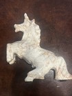 Marble Stone Unicorn Rearing  Statue Figurine