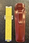 Pickett N600-es Slide Rule W  Leather Case In Beautiful Condition  See Photos 