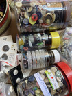 Antique Vintage Various Estate Sewing Button Lot Brass Metal Lucite Multiple  lb