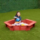 4 9    X 4 2    Hexagon Sandbox With Cover And Ground Liner