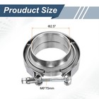 2 5 Inch V Band Clamp With Flange Male Female Exhaust Clamp