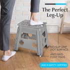Folding Step Stool 13 Inch Anti Skid Heavy Duty For Kids Adults
