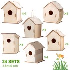 24 Diy Wood Birdhouse Kits For Kids Parties  Classroom Crafts  Art Painting