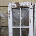 Antique Pair Vintage 10 Glass Panels Shabby Casement Window Old