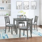 Elegant 5-piece Wooden Dining Table Set With 4 Chairs  Dining Table Set For 4 Pe