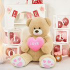 Giant 52  Teddy Bear Stuffed Animal With Love Heart   Big Teddy Bear Plush Toy 