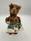 Vintage Alps Cubby The Reading Bear Clockwork Tin Toy Antique Wind-up Book