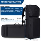 Dujp 30 Dual Rifle Case Soft Bag Tactical Gun Case For 2 Scoped Ar-15 m4