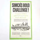 Simca Brochure Lot French Import Car 3 Pcs Vintage Dealer  Advertising Literatur