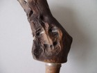 Vintage German Hand Carved Bottle Stopper Pourer Gnome Face Rare
