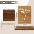 20 Pcs Wedding Wooden Table Numbers With Base Rustic Centerpieces Decor Sign