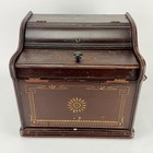 19th C  Antique Improved Melodia Organ Organette Paper Roll Music Crank Box Read