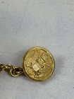 Vintage Us Military Button Chain Cufflinks Gold Tone Waterbury Great Seal Eagle