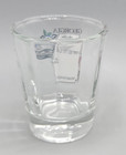 Georgia State Map Souvenir Flower Floral Clear Glass Shot Glass