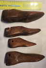 Vintage Primitive Lot Of 4 Cobbler s Hand Made Wooden Shoe Forms Stretch Molds