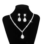 Bridal Jewelry Set Crystal Rhinestone Necklace Earrings Set