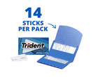 Trident Original Flavor Sugar Free Gum  12 Packs Of 14 Pieces  168 Total Pieces 