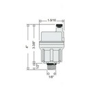 Caleffi Robocal Automatic Air Vent  with Service Check Valve  1 8  Npt Male