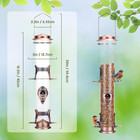 Mixxidea Metal Wild Bird Feeder squirrel Proof Bird Feeders For Outside hanging 