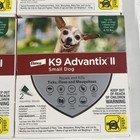Lot X4 K9 Advantix Ii  For Small Dogs 2 Monthly Doses Two Pack Flea   Tick