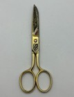 Old Estate Sale Find Beautiful Vintage Ornamental Toledo Damascene Scissors