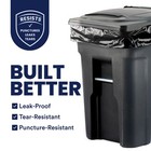 Plasticplace 95-96 Gallon Trash Bags  Black  2 0 Mil  50 Count