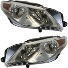 Headlight Set Left Right Driver Passenger Clear Lens Vw Passat Cc 09-10