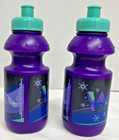 Set Of 2 Plastic Disney Frozen Water Bottles With Spout For Children-spill Proof