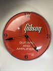 Gibson Vintage Lighted Wall Pam Clock - Kalamazoo Orange