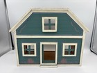 Wood Handmade Doll House Vintage 12 5    Wide X 10 5    High  Solid Room Box Display