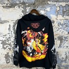 Hazbin Hotel Hot Topic Black Zip Up Hoodie Anime Cartoon Characters Small