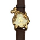 Vintage 90 s Lorus Disney Gold Goofy V821-5130 Watch - New Battery Adjustable