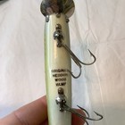 Vintage Heddon Original Wood Vamp Fishing Lure Painted Eyes