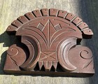 Antique Walnut Carved Furniture Pediment   Free Shipping