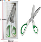 Green Pinking Shears Comfort Grips Crafts Zig Zag Cut Sewing Scissors profession