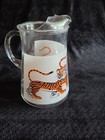 Vintage 1960s Rare Heavy Esso Exxon Tiger In Your Tank Clear Glass Juice Pitcher