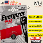 5x Pack Energizer Cr 1632  Ecr1632 Fresh Stock Lithium 3v Battery Exp Date 2034 