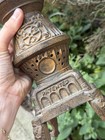 Vintage Style Cast Iron-style Table Lamp - Victorian Parlor Stove Design