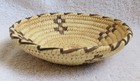 Vintage Papago Tohono O odham Indian Hand Woven Decorated Yucca Basket Bowl