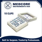 Yasargil Aneurysm Titanium Clips Neurosurgery Instruments Set Of 10 Pcs