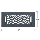 Black Heat Air Grille Cast Victorian Registers Pack Of 8 Wall Mount Vent Grille