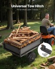 Steel Dump Cart 10 Cu  Ft 500lb For Atv utv Trailer Tow Behind Heavy Duty