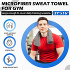 3 Pack Microfiber Gym Towels 16x27 Quick Dry Sweat Hand Towels For Workout   Tra