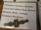 Keyhole Cover Stamped Brass Decorative Lot 6
