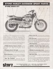 Vintage Harley-davidson Sportster Brochure Storz Xr883 Performance Parts Evo Era