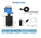 Aquarium Filter 5-15 Gallon Fish Tank Filter 120gph Powerful Pump For Aquariums 