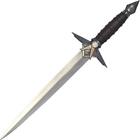 16  Fantasy Black Fixed Blade Medieval Dagger Collectible Short Sword   Scabbard