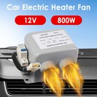 Portable 800w Electric Car Heater 12v Heating Fan Defogger Defroster Demister